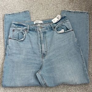 Abercrombie & Fitch The Ankle Straight Ultra High Rise Denim Jeans Size 32 Reg